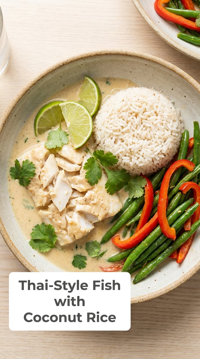 Thai-Style Fish with Coconut Rice