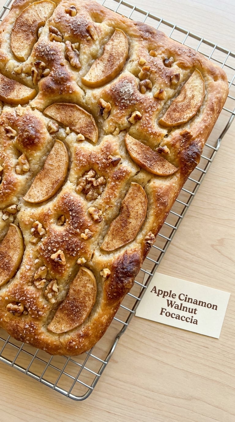 Apple Cinnamon Walnut Focaccia