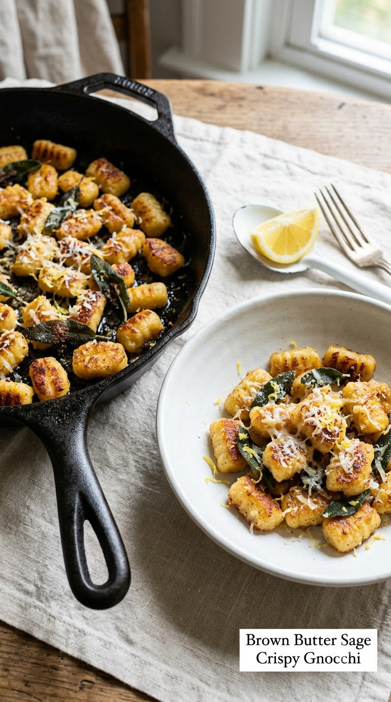 Brown Butter Sage Crispy Gnocchi