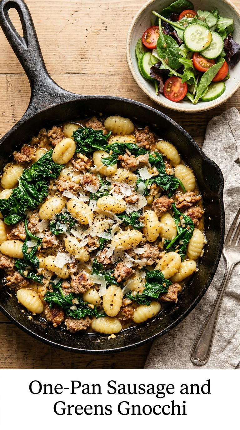 One-Pan Sausage and Greens Gnocchi