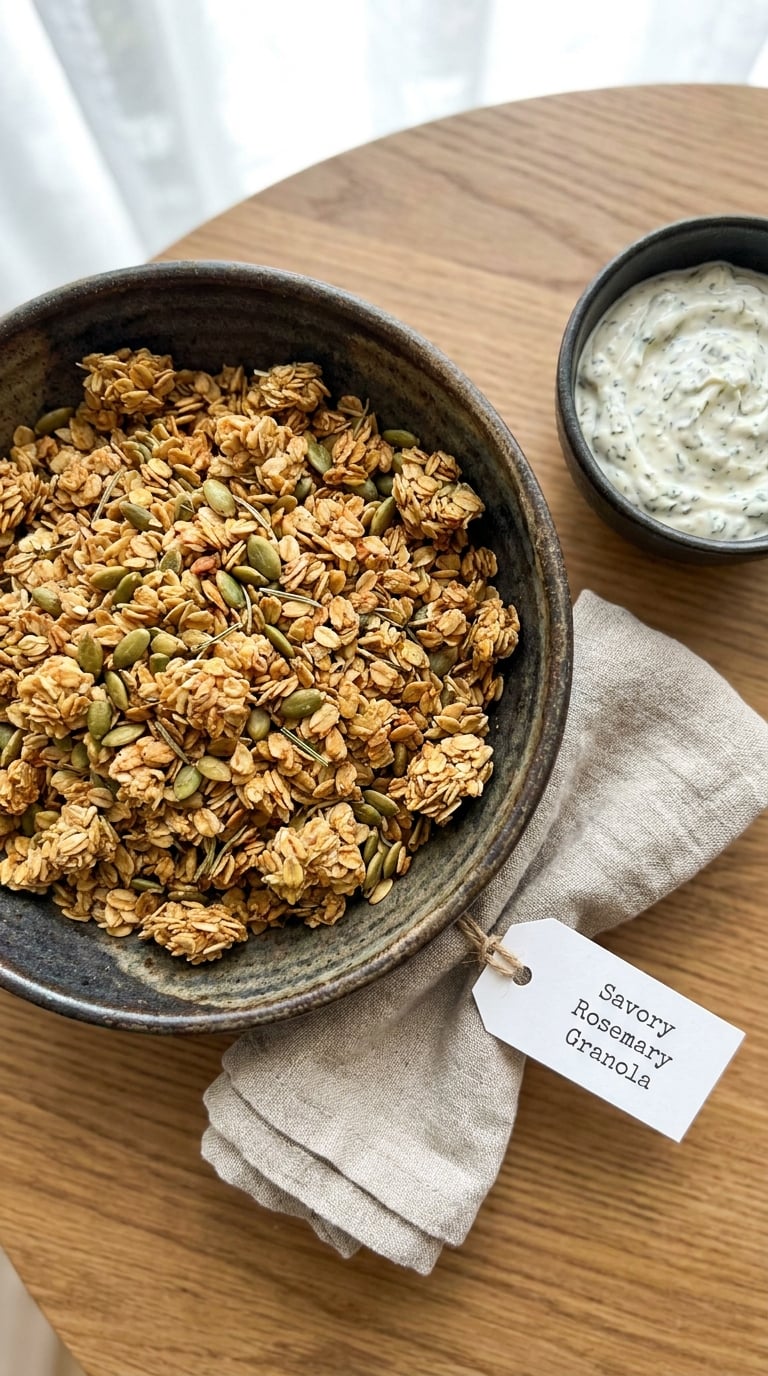 Savory Rosemary Granola
