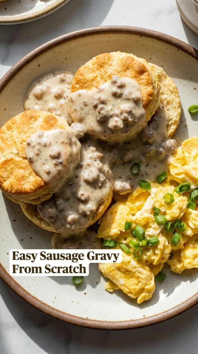 Easy Sausage Gravy From Scratch