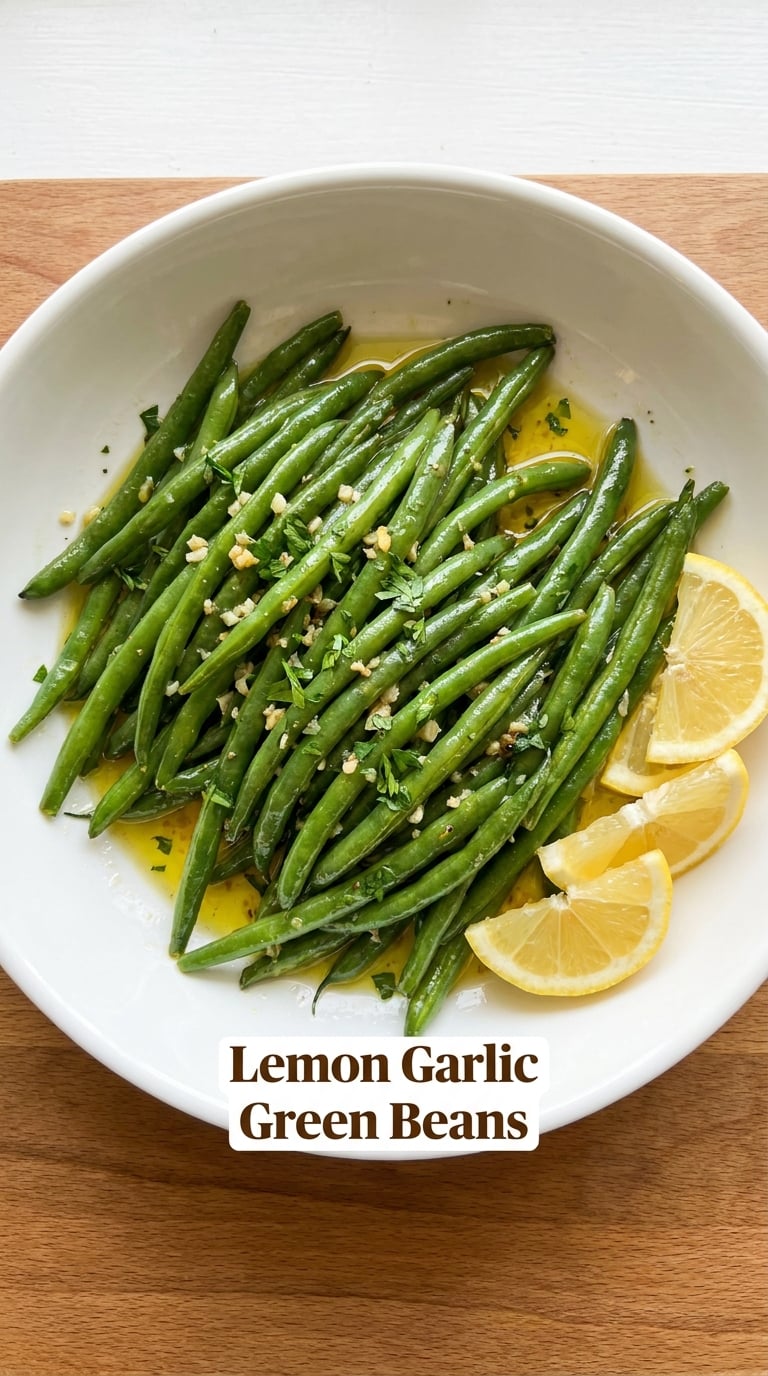 Lemon Garlic Green Beans