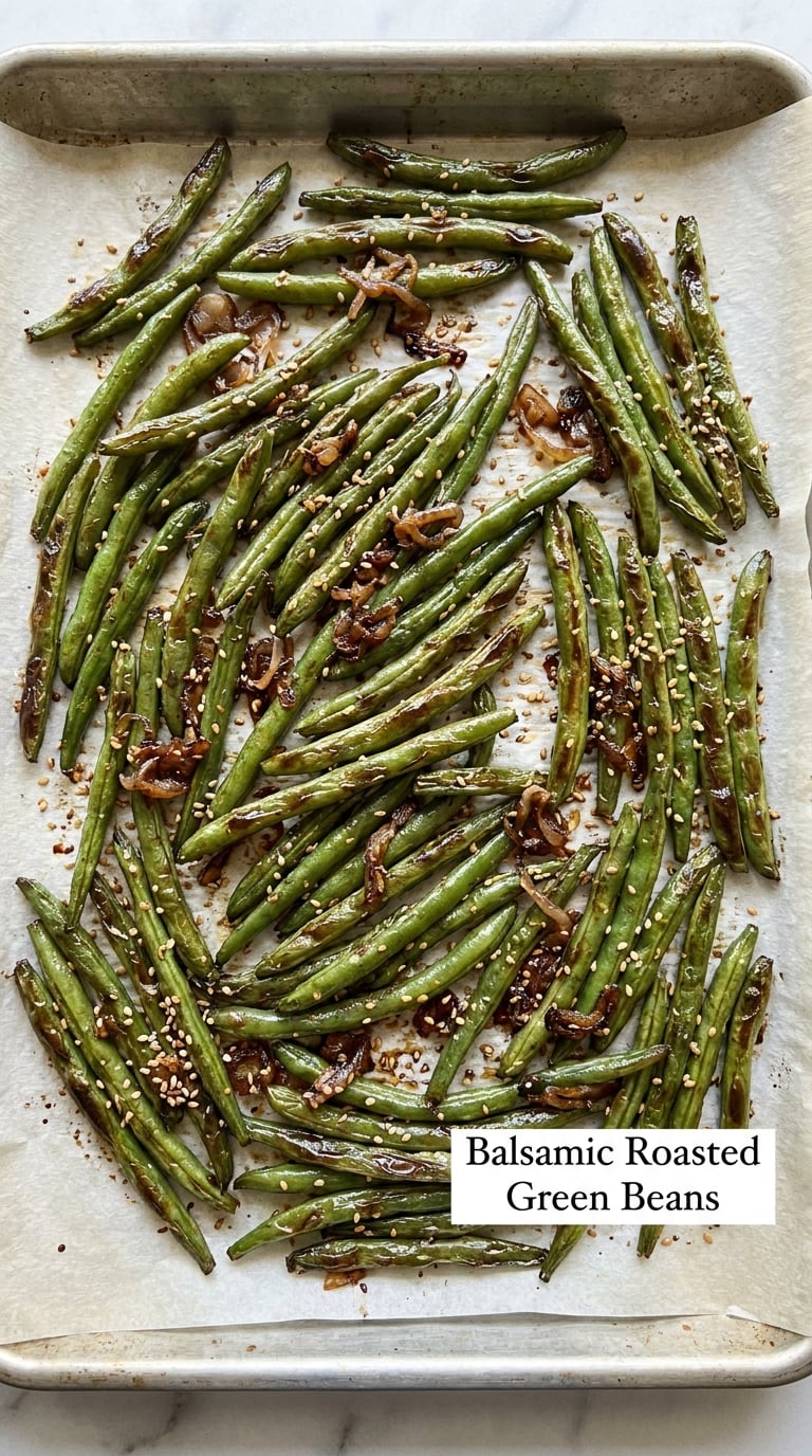 Balsamic Roasted Green Beans