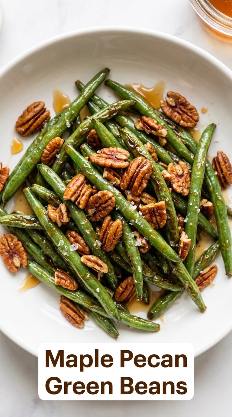 Maple Pecan Green Beans