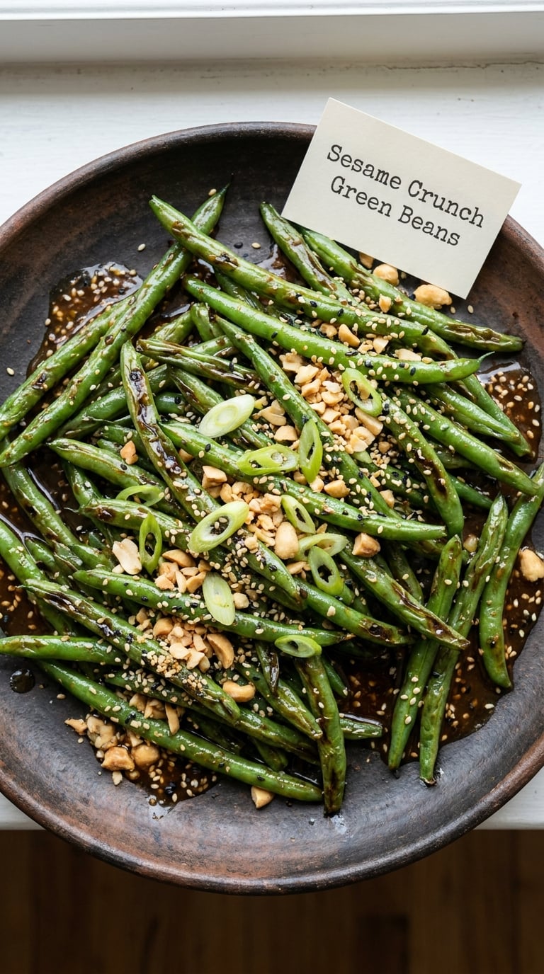 Sesame Crunch Green Beans