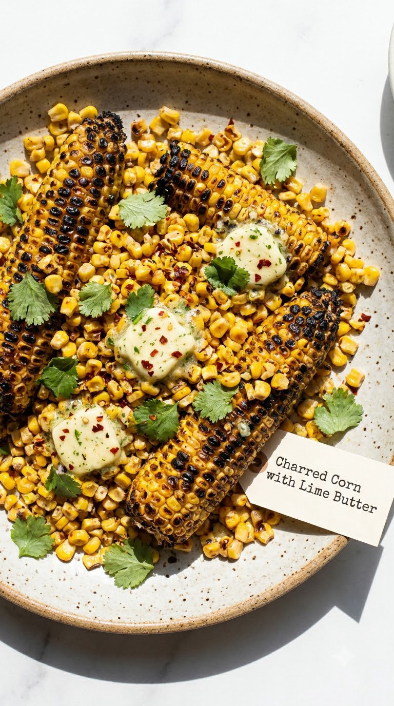Charred Corn with Lime Butter