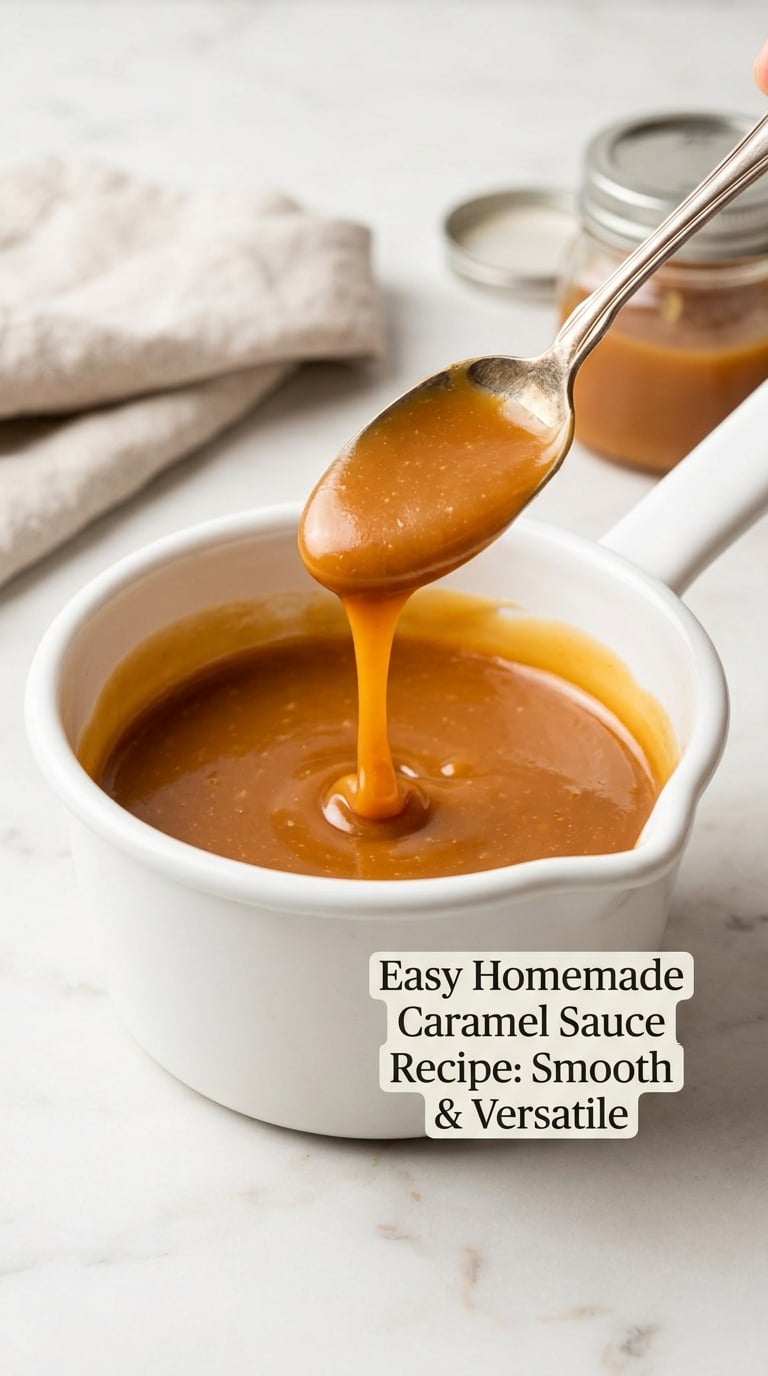 Easy Homemade Caramel Sauce Recipe: Smooth & Versatile