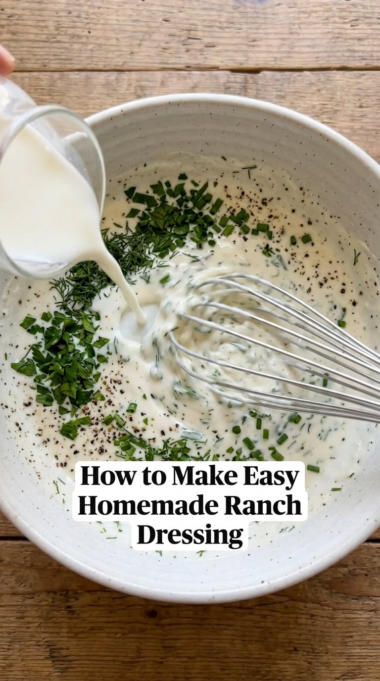 How to Make Easy Homemade Ranch Dressing