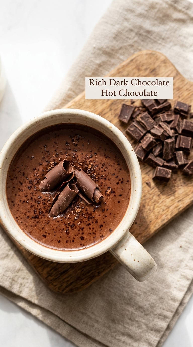 Rich Dark Chocolate Hot Chocolate
