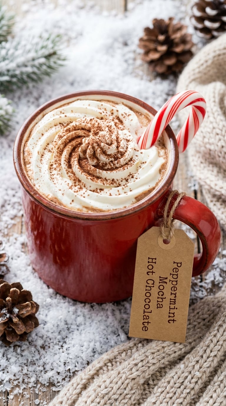Peppermint Mocha Hot Chocolate