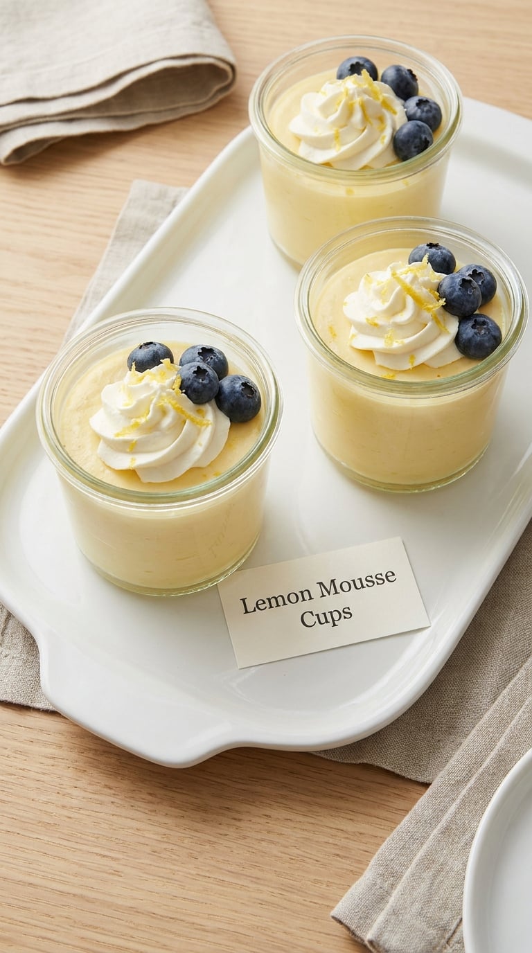Lemon Mousse Cups