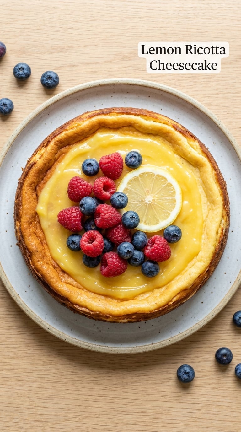 Lemon Ricotta Cheesecake