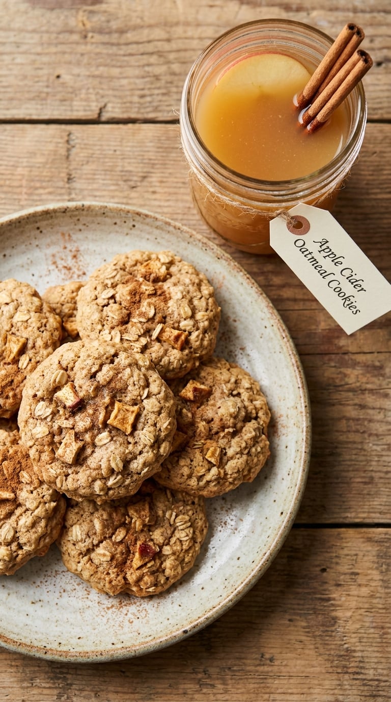 Apple Cider Sugar-Free Oatmeal Cookies