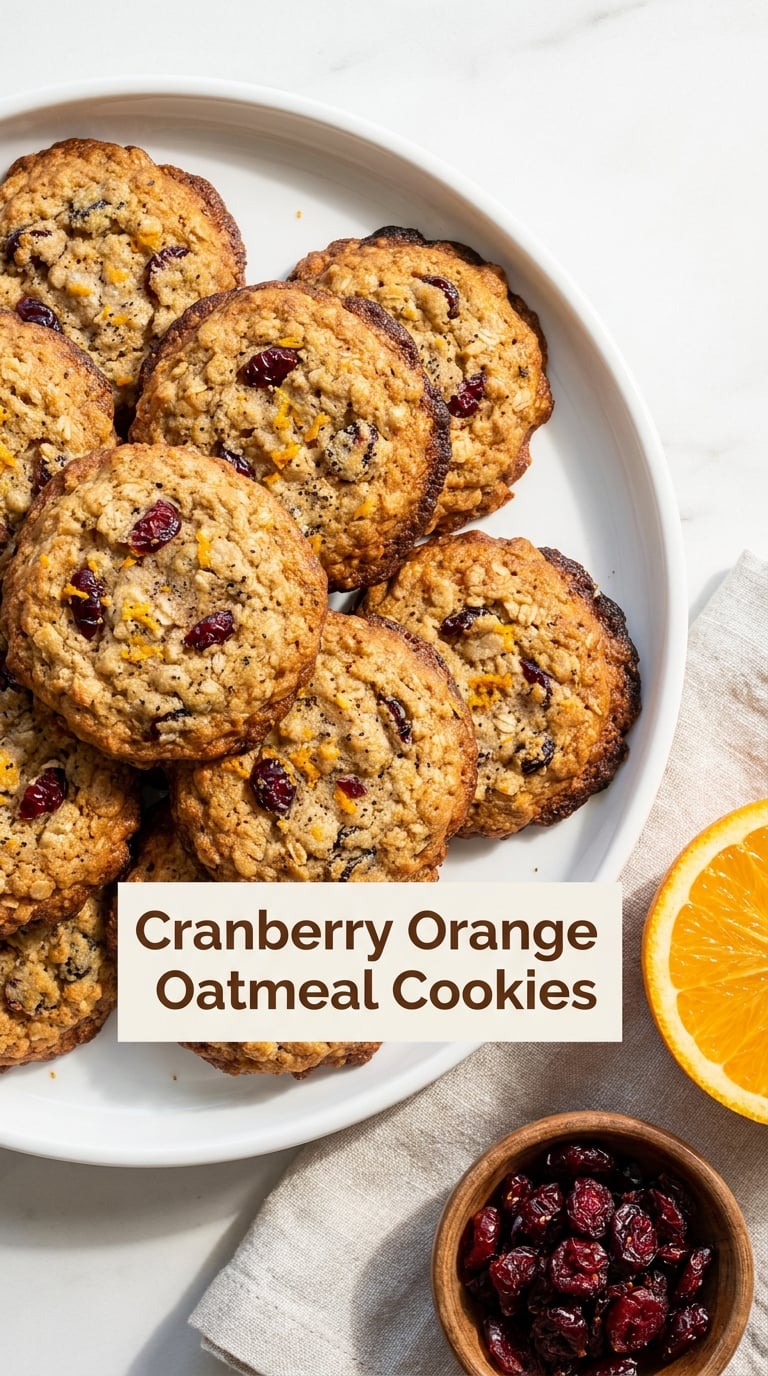 Cranberry Orange Oatmeal Cookies