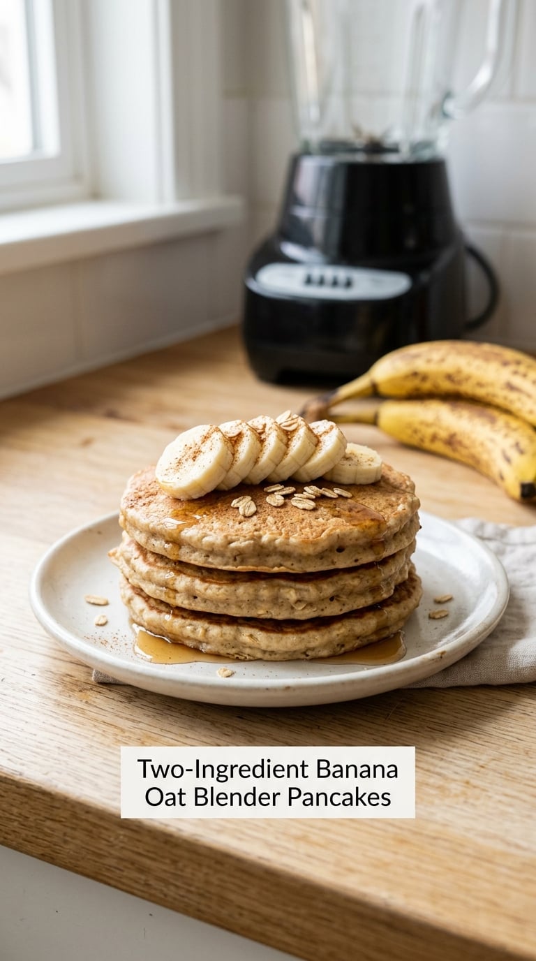 Banana Oatmeal Pancakes