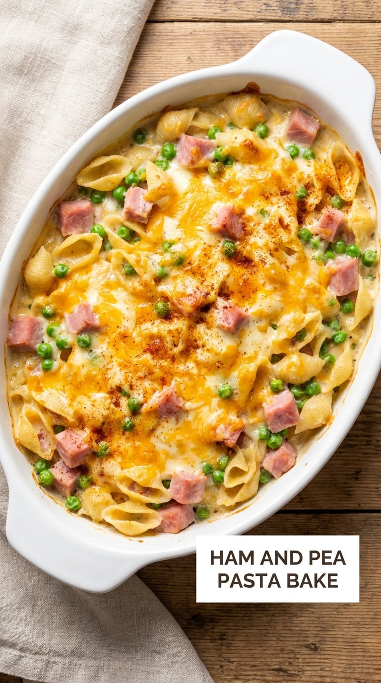 Ham and Pea Pasta Bake