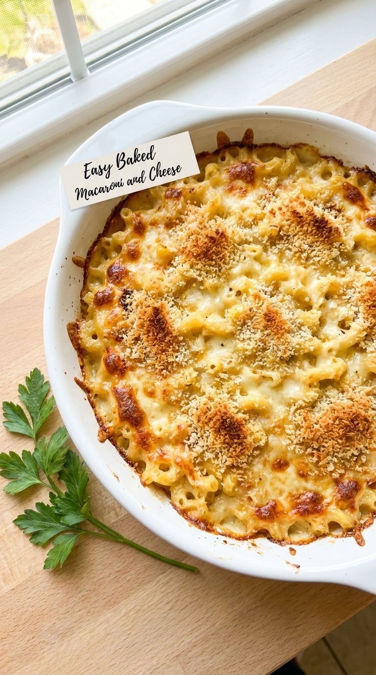 Easy Baked Macaroni and Cheese