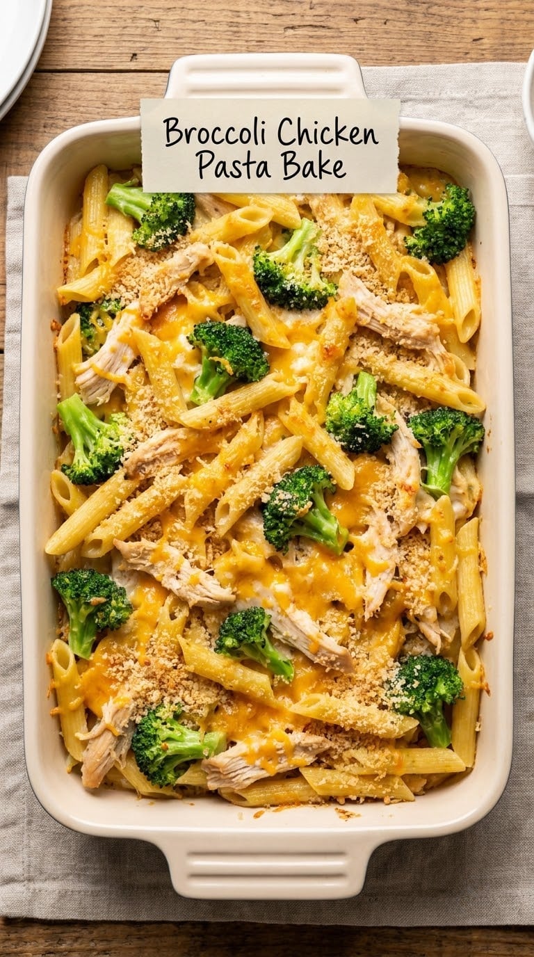Broccoli Chicken Pasta Bake