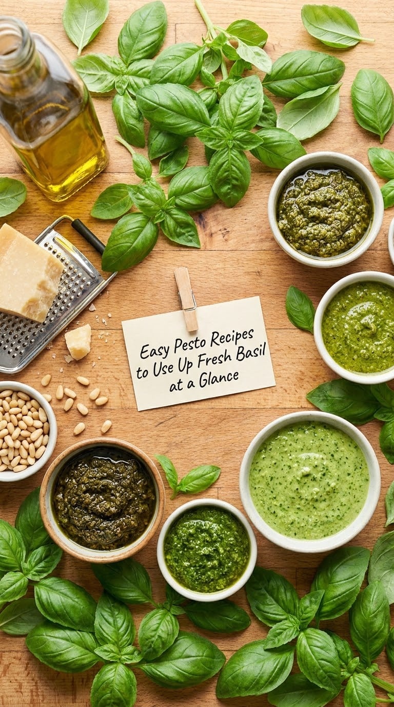 Easy Pesto Recipes to Use Up Fresh Basil at a Glance