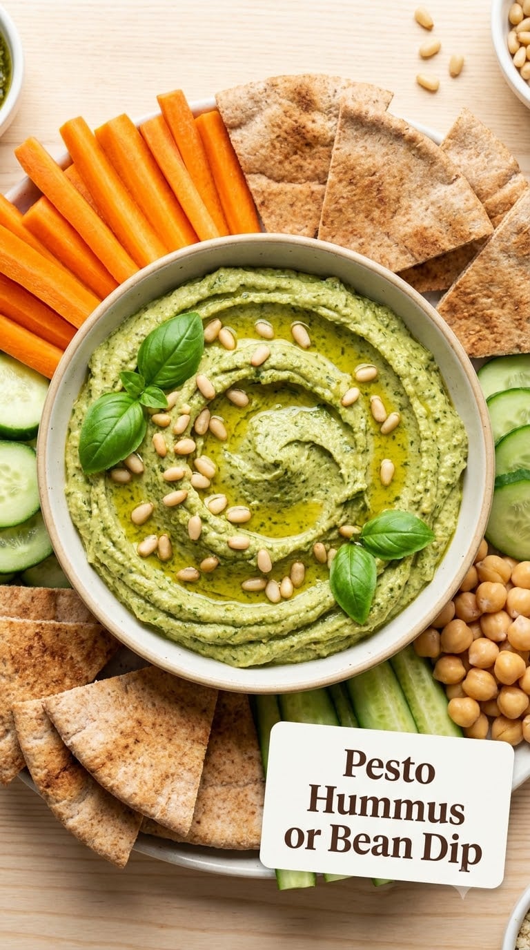 Pesto Hummus or Bean Dip