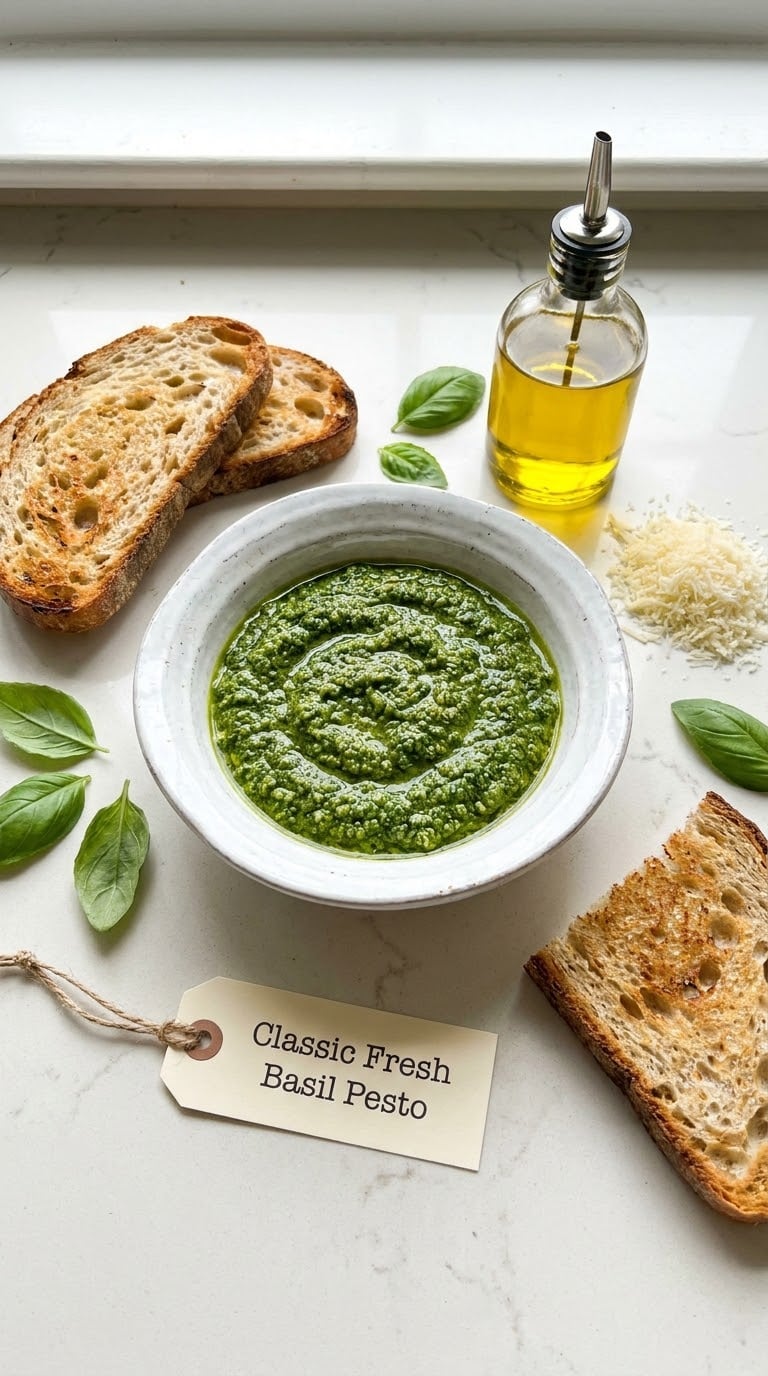 Classic Fresh Basil Pesto