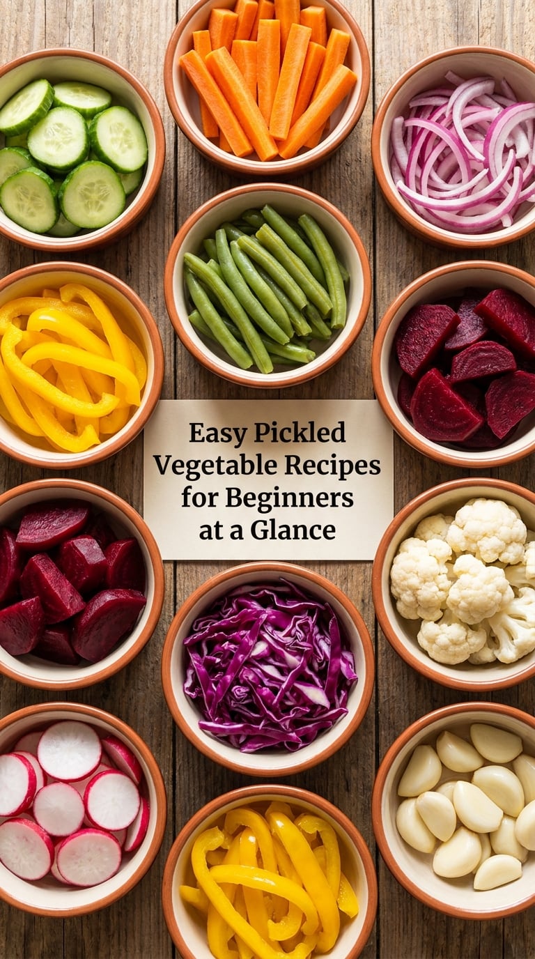 Easy Pickled Vegetable Recipes for Beginners at a Glance