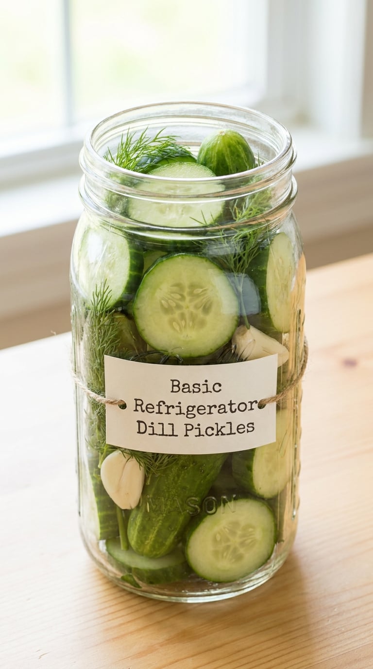 Basic Refrigerator Dill Pickles