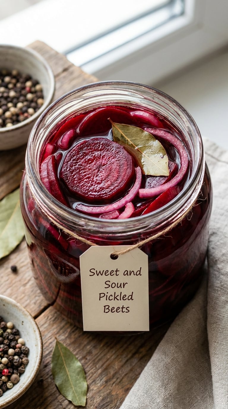 Sweet and Sour Pickled Beets