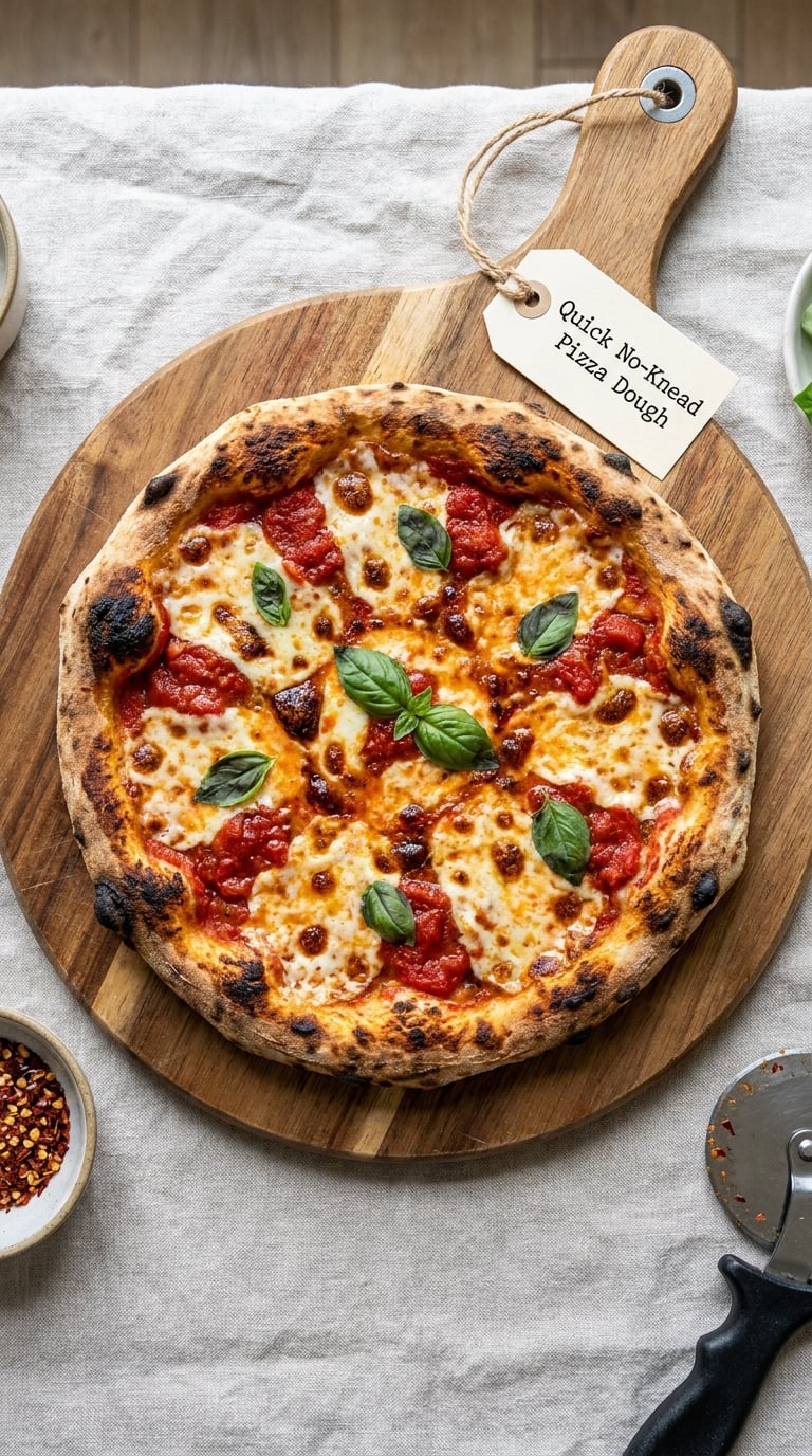 Quick No-Knead Pizza Dough