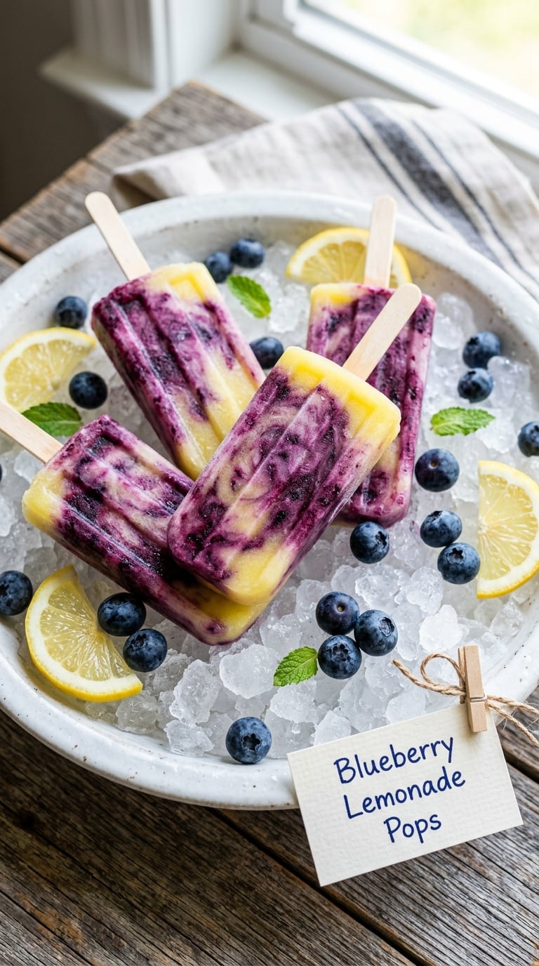 Yogurt Rainbow Berry Popsicles