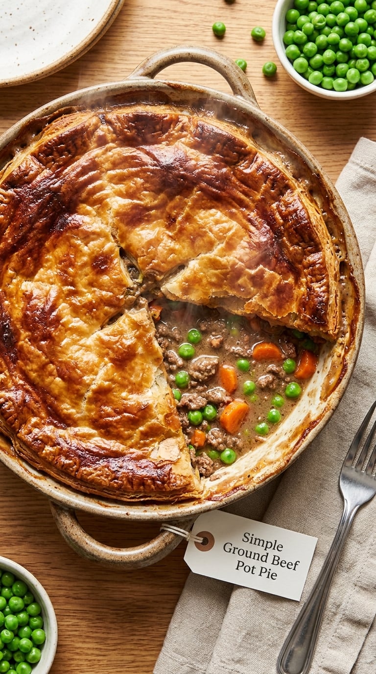 Simple Ground Beef Pot Pie