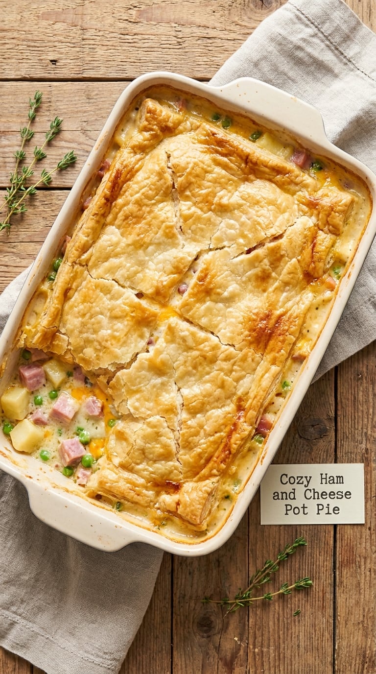 Cozy Ham and Cheese Pot Pie