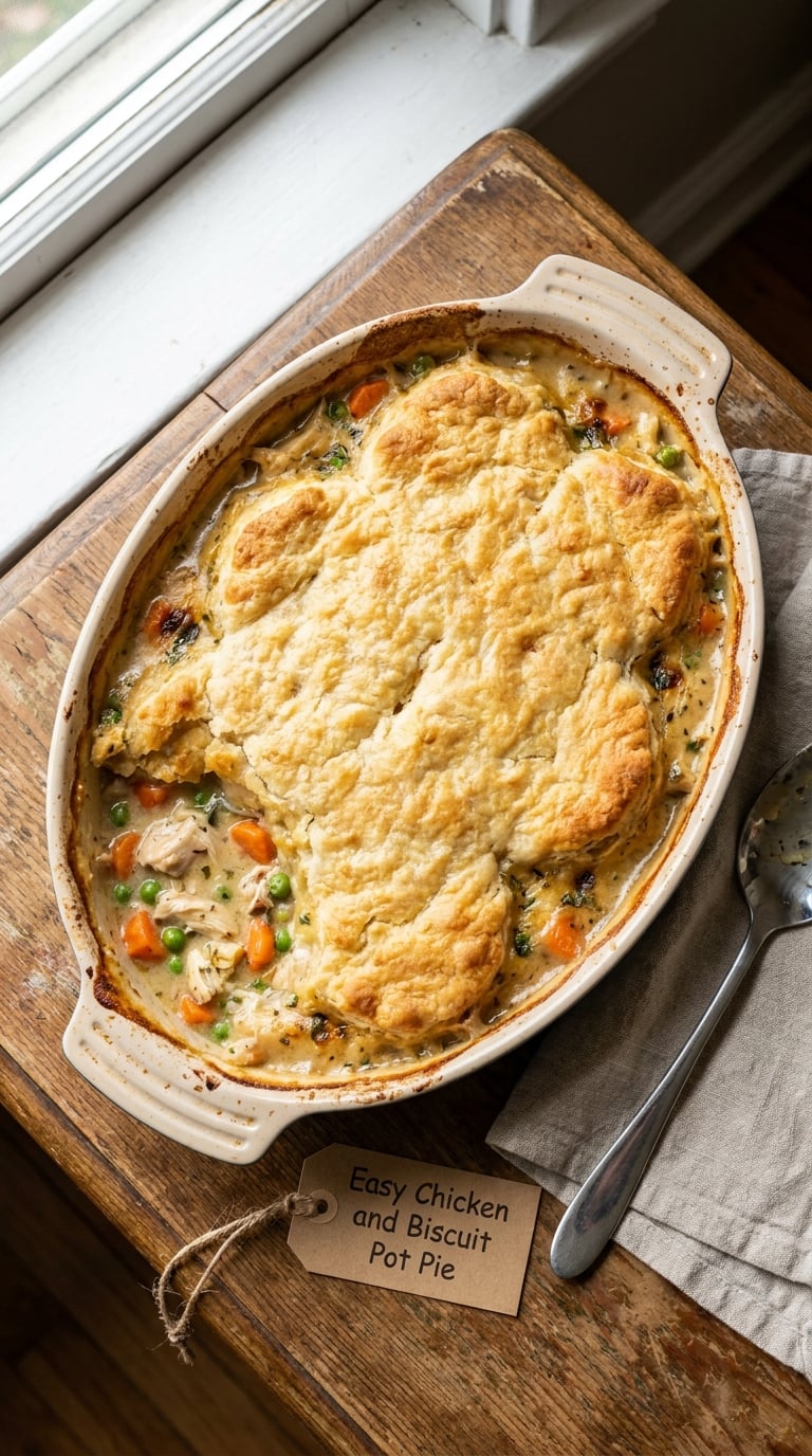 Easy Chicken and Biscuit Pot Pie