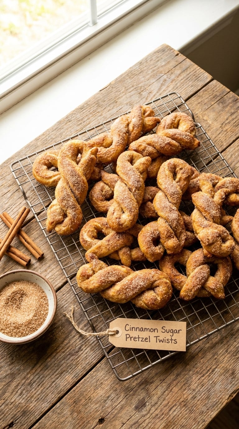 Cinnamon Sugar Pretzel Twists
