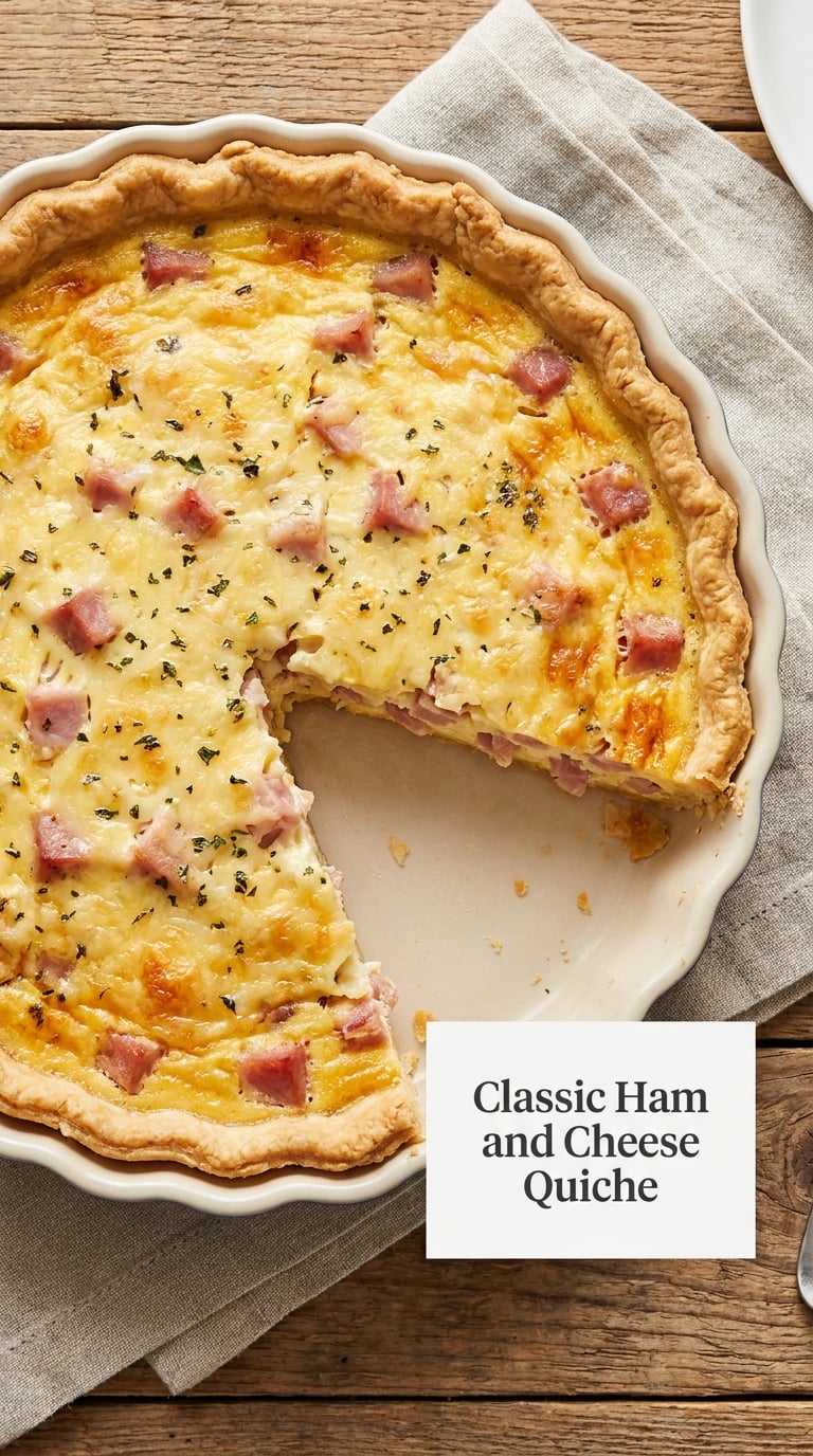 Classic Ham and Cheese Quiche