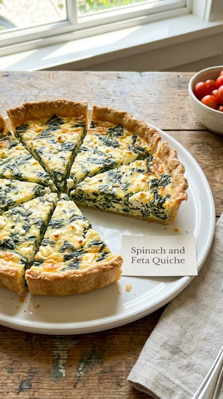 Spinach and Feta Quiche