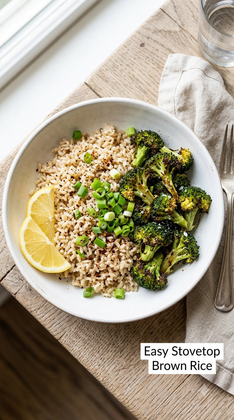 Easy Stovetop Brown Rice