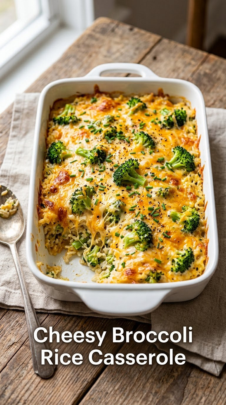 Cheesy Broccoli Rice Casserole
