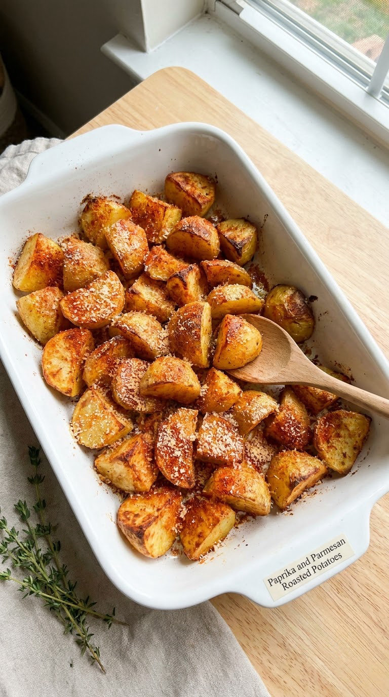 Paprika and Parmesan Roasted Potatoes