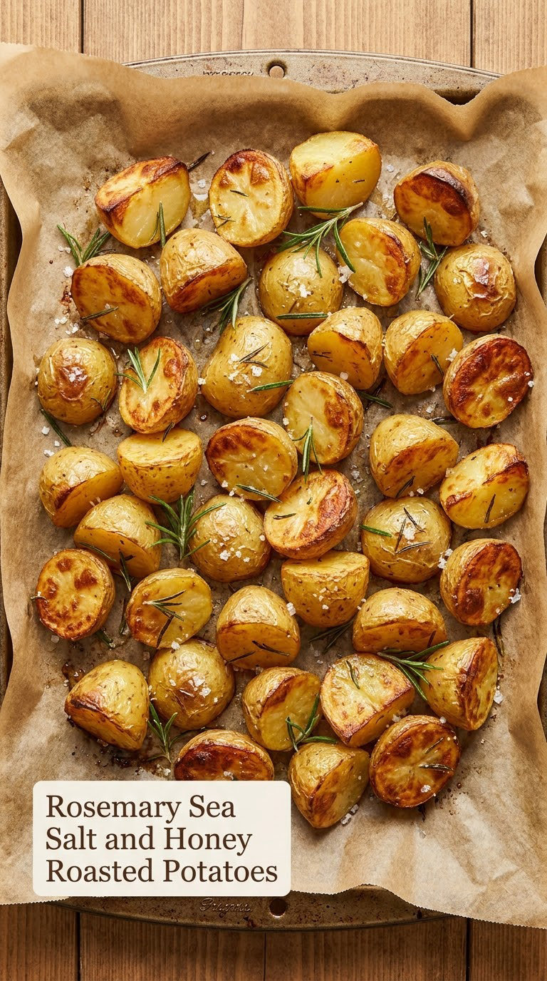 Rosemary Sea Salt and Honey Roasted Potatoes