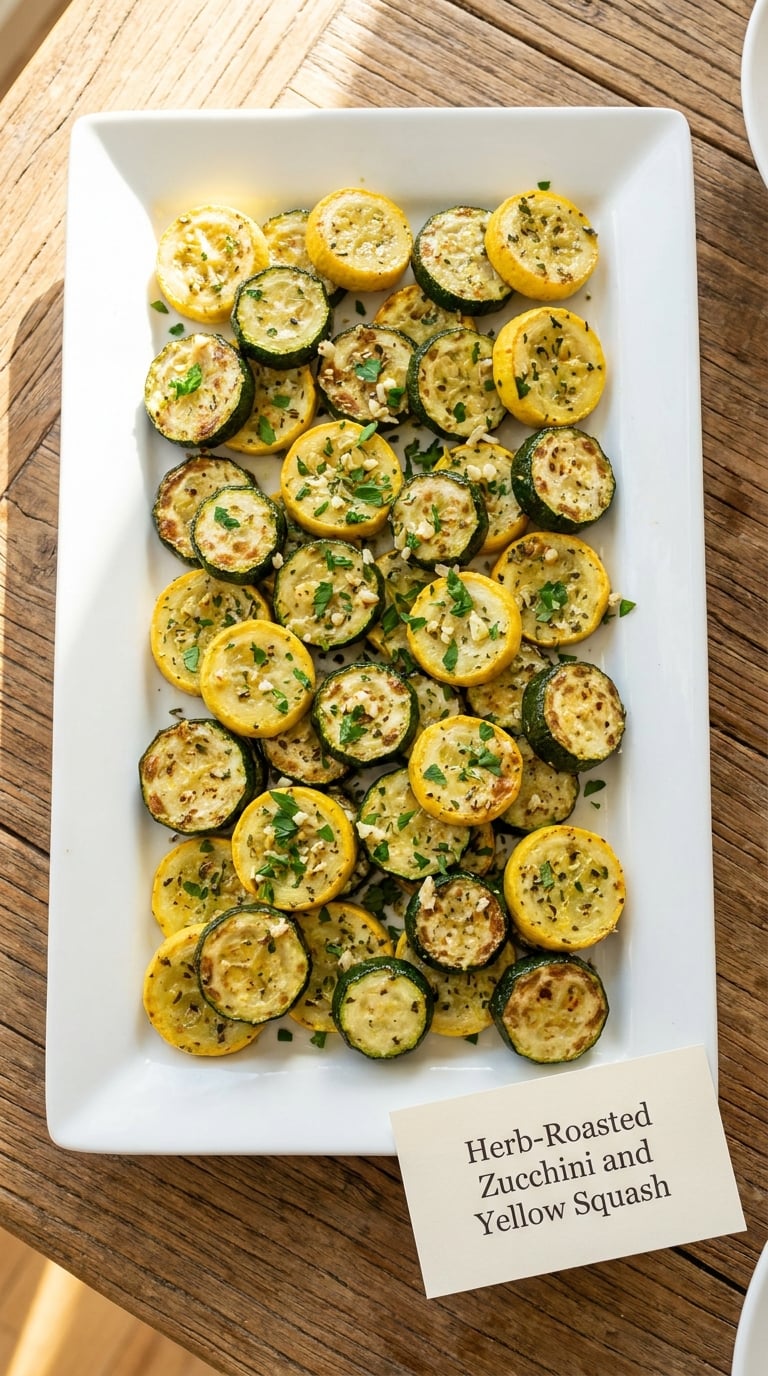 Herb-Roasted Zucchini and Yellow Squash