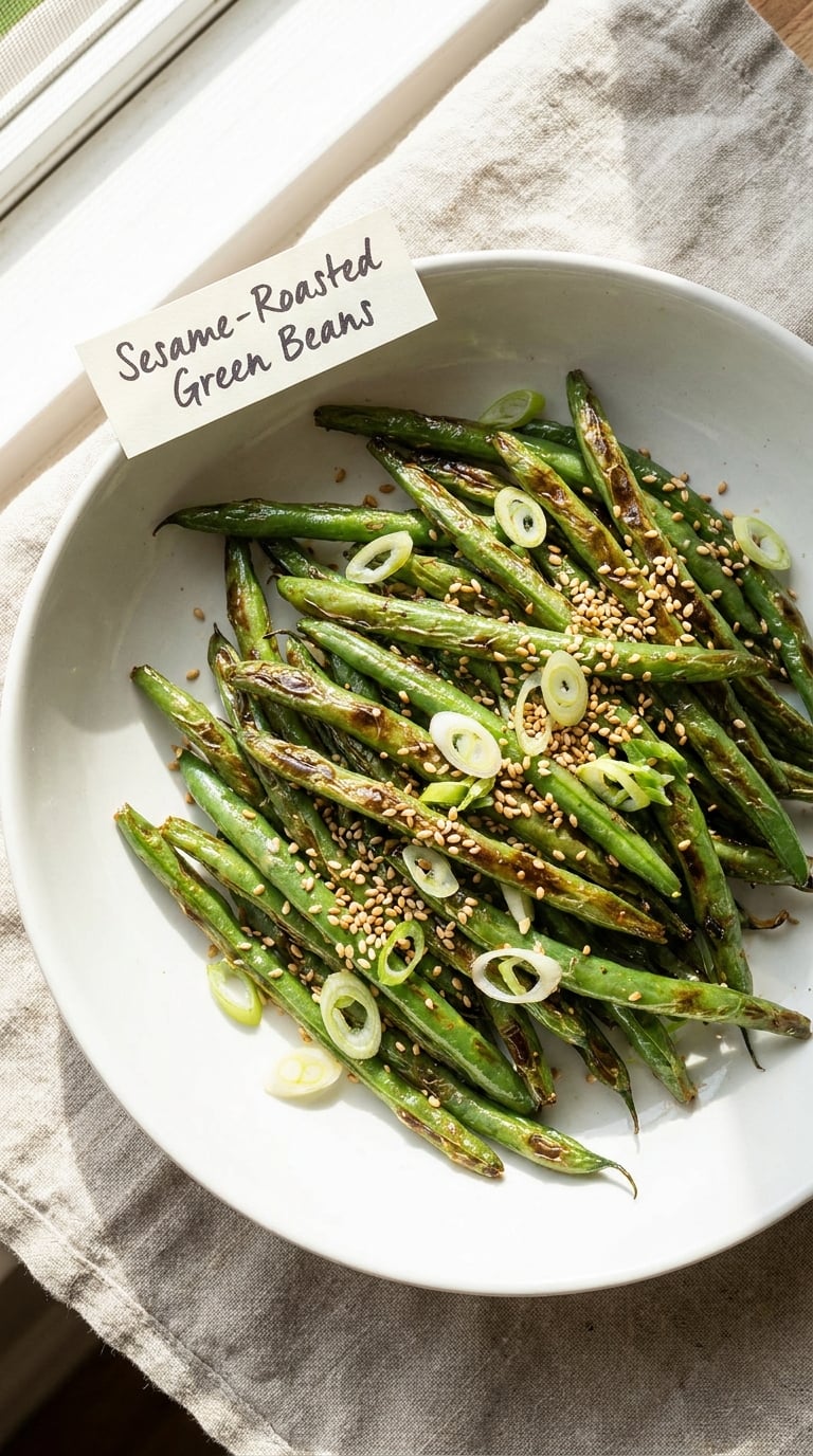 Sesame-Roasted Green Beans