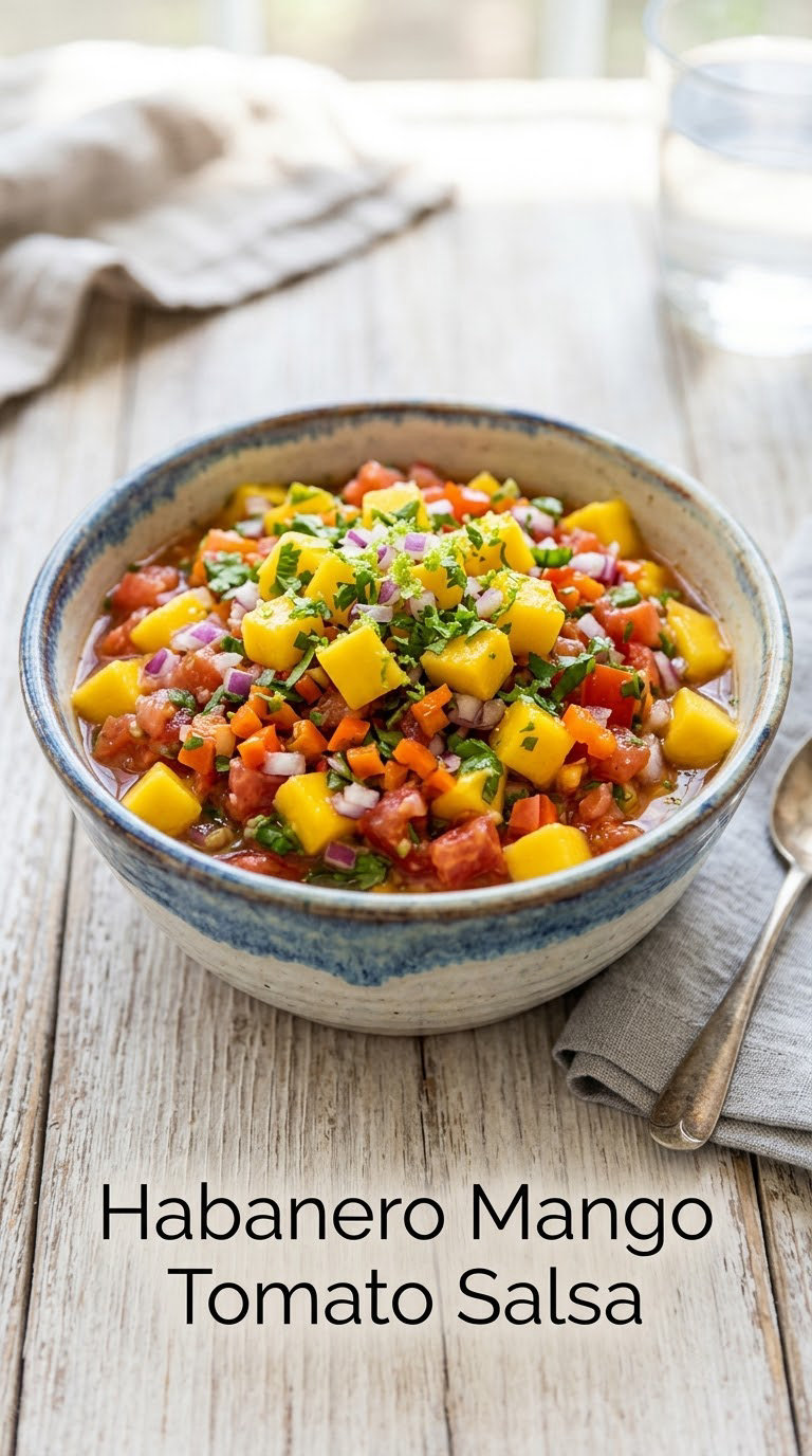Habanero Mango Tomato Salsa