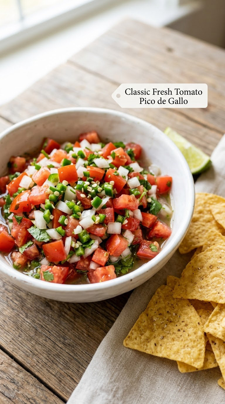 Classic Fresh Tomato Pico de Gallo