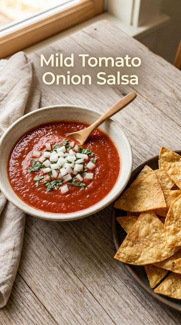 Mild Tomato Onion Salsa