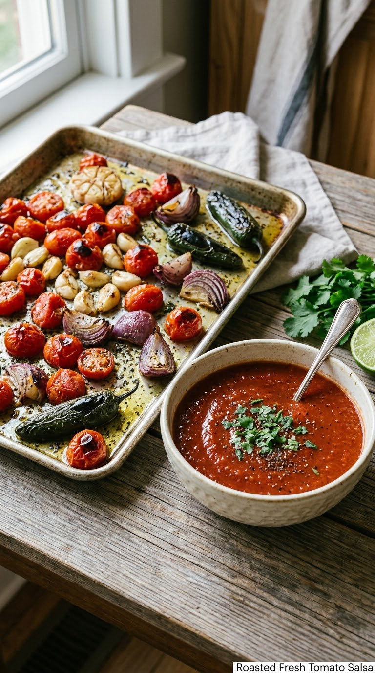 Roasted Fresh Tomato Salsa