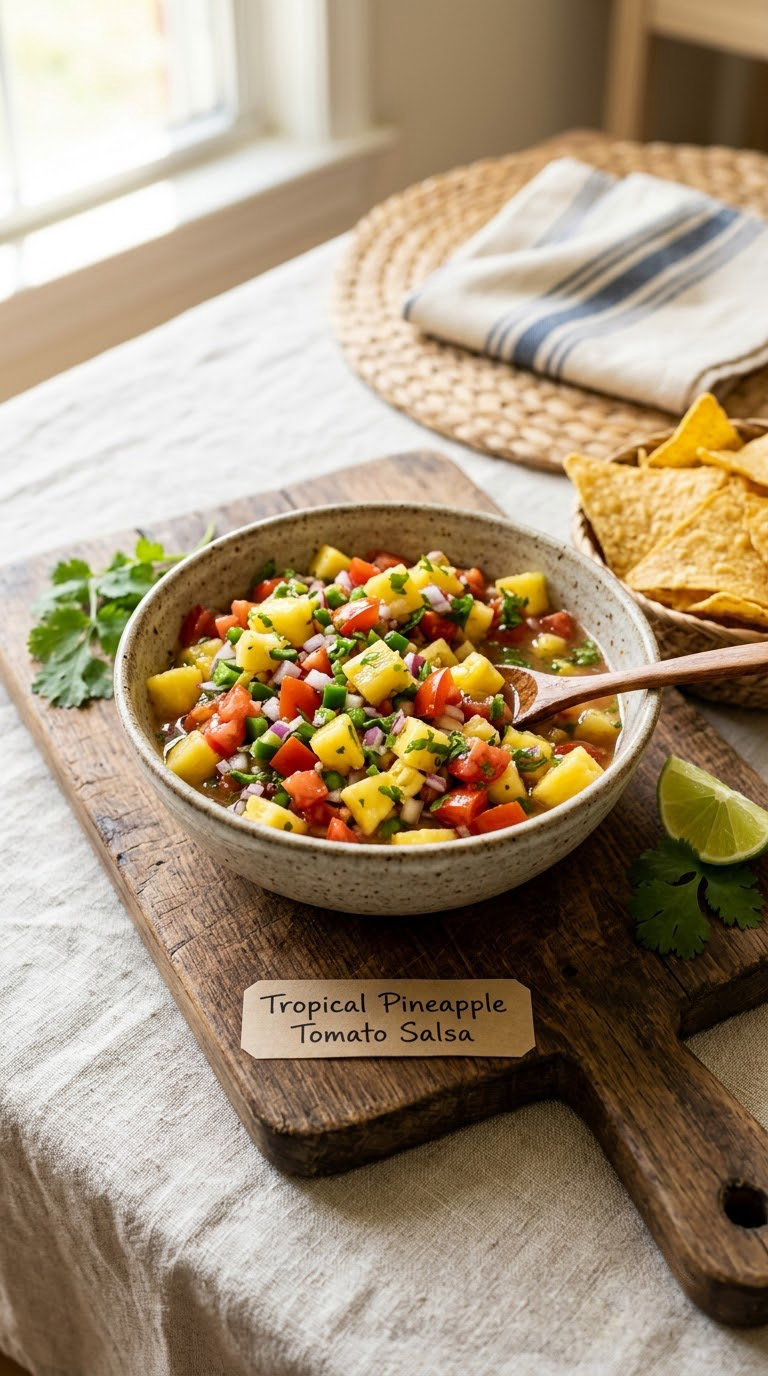Tropical Pineapple Tomato Salsa