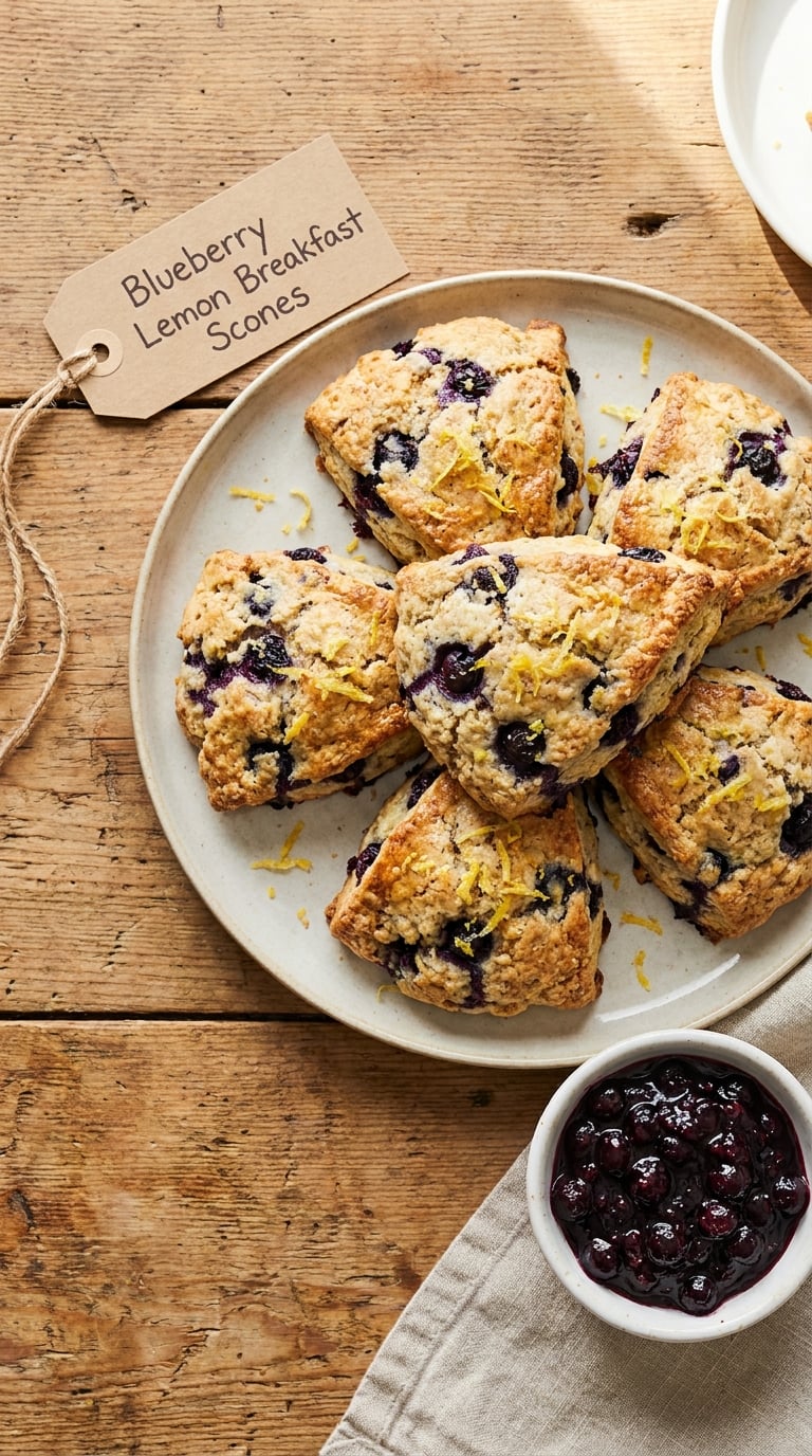 Blueberry Lemon Breakfast Scones
