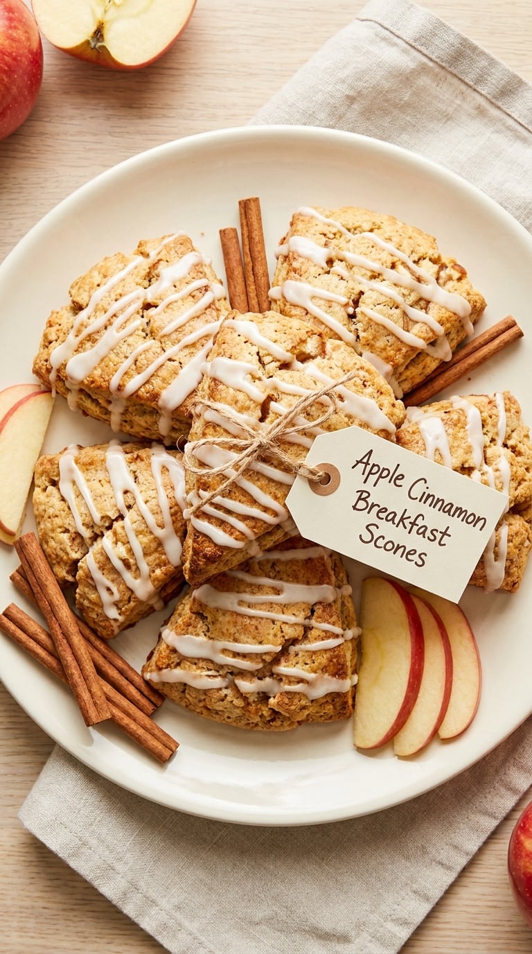 Apple Cinnamon Breakfast Scones